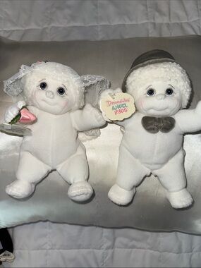 Bride and Groom- Dreamsicles Angel Hugs Plush Pair